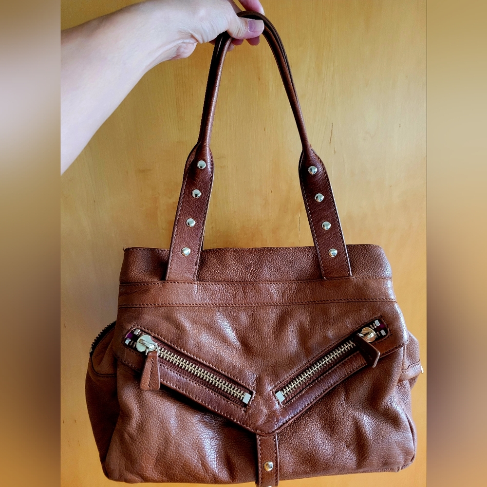 Botkier brown leather satchel handbag